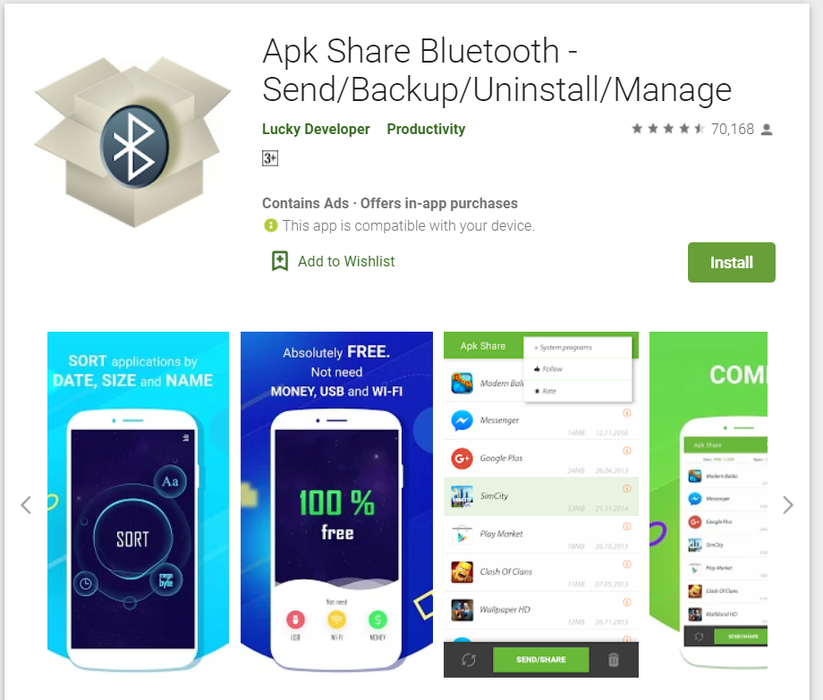 app sharer to share app in whatsapp