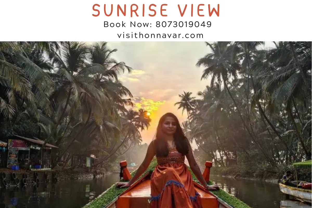 Sunset in Honnavar backwater boating